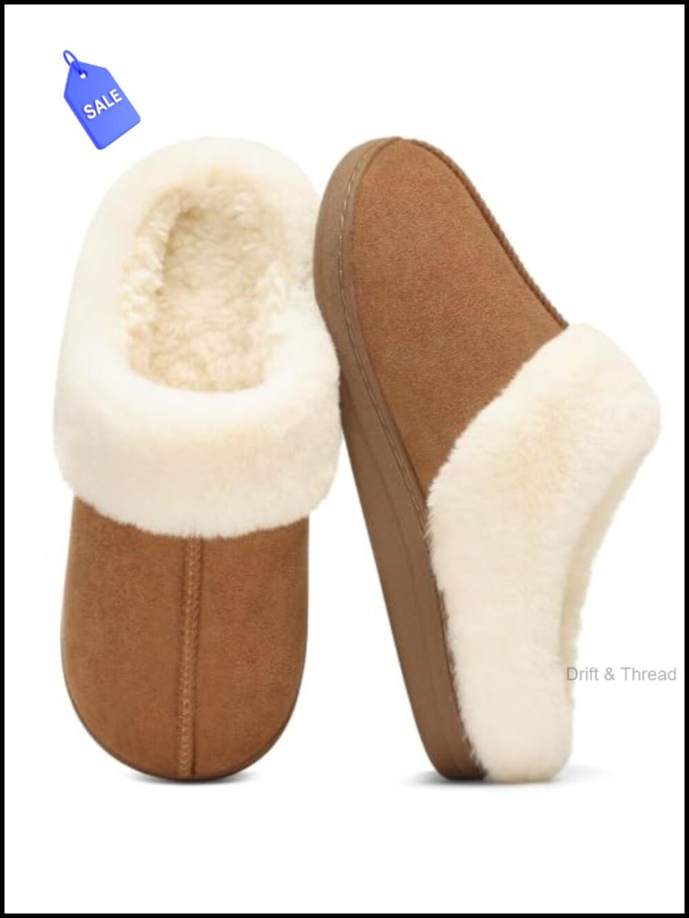 Memory Foam Fuzzy Slippers Cozy House Shoes Faux Fur Lined